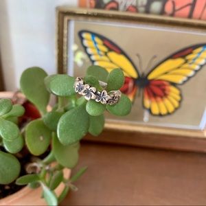 🌿 sterling silver flower ring 🌿